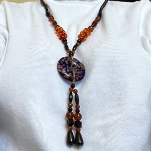 Blue Yellow Necklace